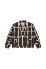 Omaha Check-Print Quilted Jacket