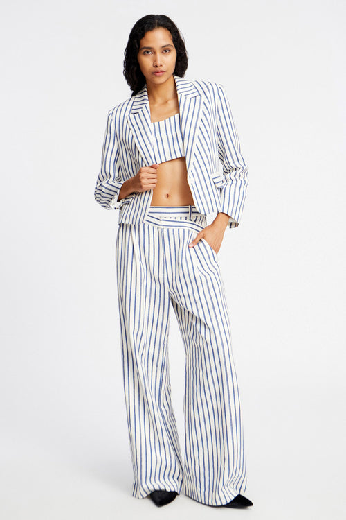 Paislee Linen-Blended Short Blazer