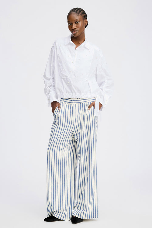 Phebe Embellishments Cotton Blouse