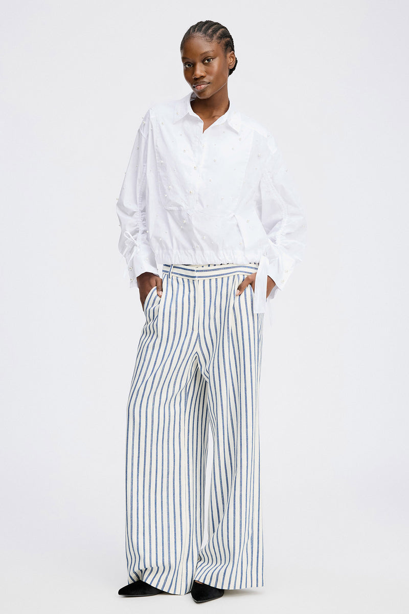 Phebe Embellishments Cotton Blouse