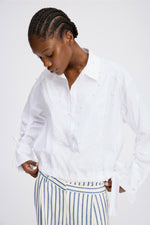 Phebe Embellishments Cotton Blouse