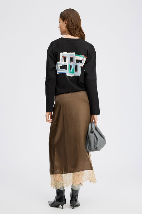 Ravn Satin & Lace Skirt