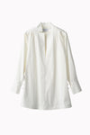 Slit Skipper Cotton Shirt