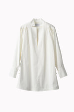 Slit Skipper Cotton Shirt