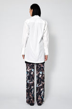 Slit Skipper Cotton Shirt