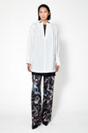 Slit Skipper Cotton Shirt