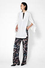 Slit Skipper Cotton Shirt
