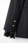 Slit Sleeve Lace Blazer