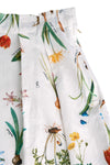 Floral-Print Cotton Midi Skirt