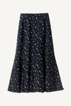 Cat-Print Flared Skirt