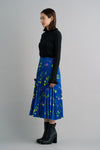 Dandelion Print Pleated Skirt