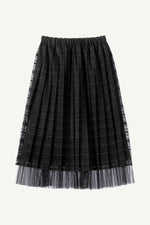 Lace Pleated Skirt