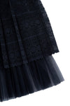 Lace Pleated Skirt