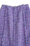 Tweed Fringe Polyester Skirt