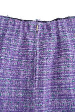 Tweed Fringe Polyester Skirt