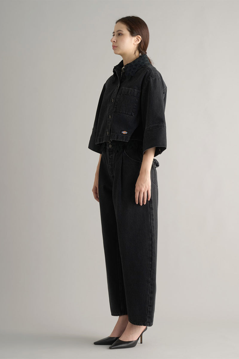 x DICKIES Lace Collar Denim Jacket