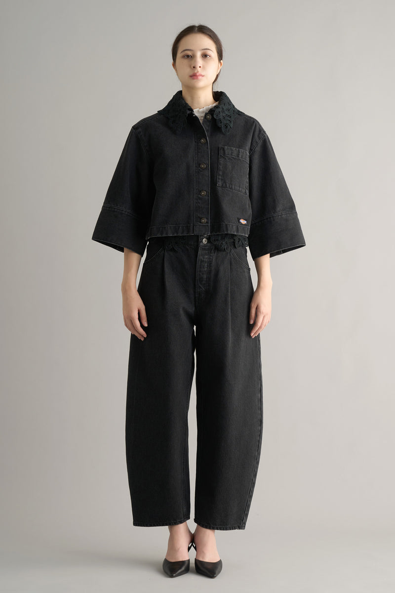 x DICKIES Lace Collar Denim Jacket