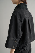 x DICKIES Lace Collar Denim Jacket