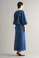 x DICKIES Lace Collar Denim Jacket