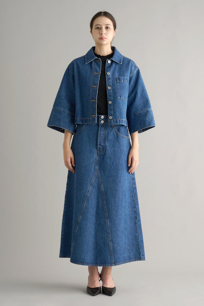 x DICKIES Lace Collar Denim Jacket
