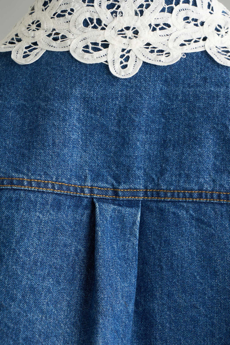 x DICKIES Lace Collar Denim Jacket