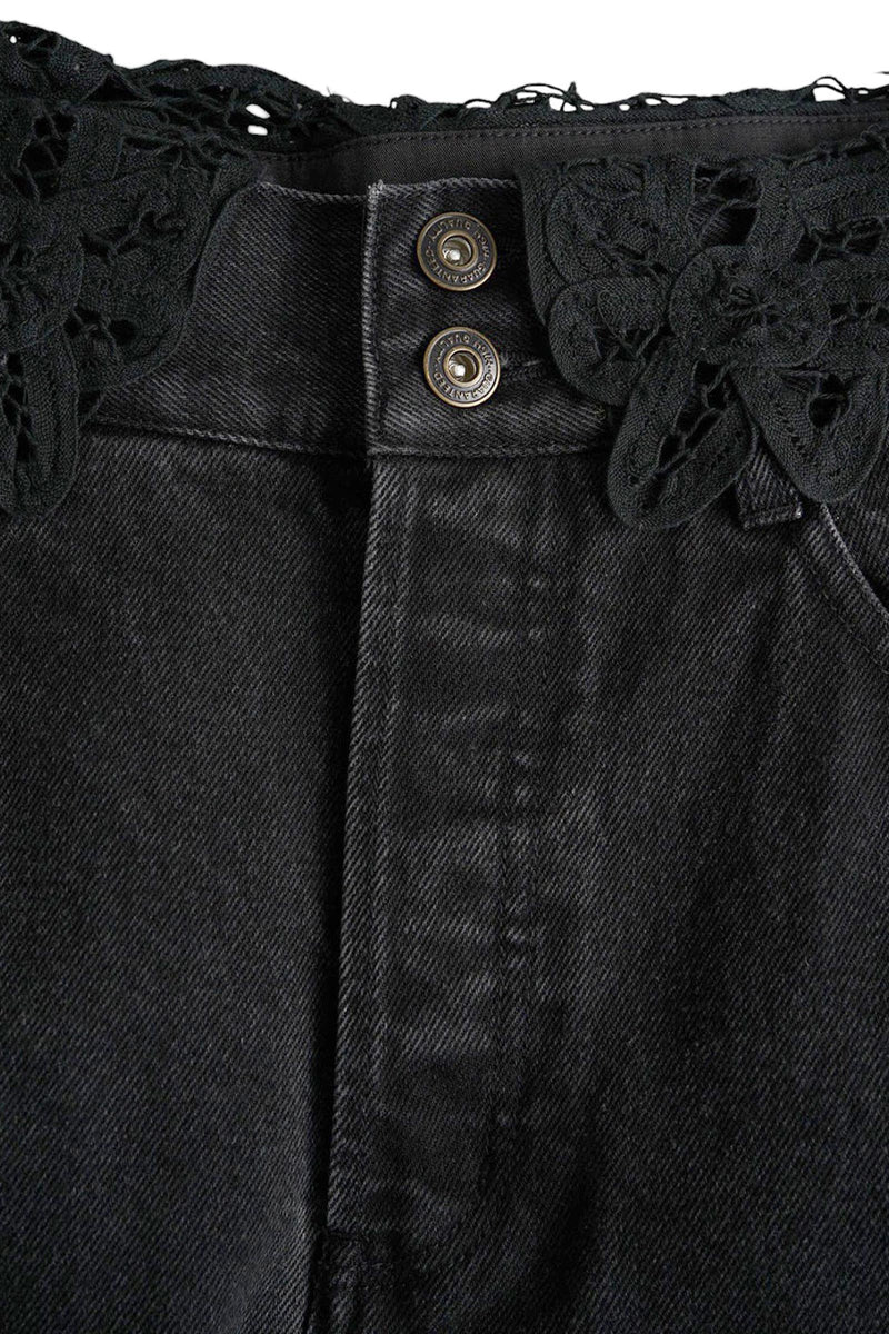 x DICKIES Lace & Denim Pants