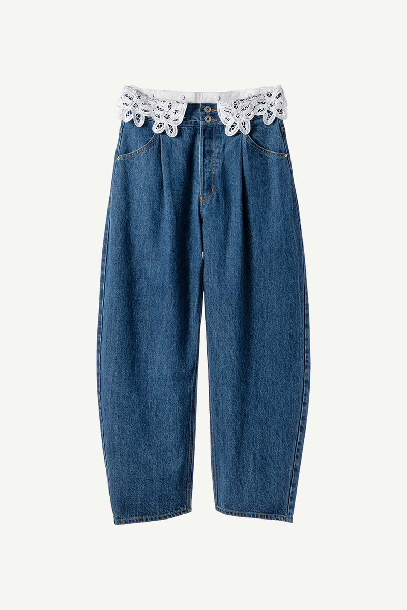 x DICKIES Lace & Denim Pants