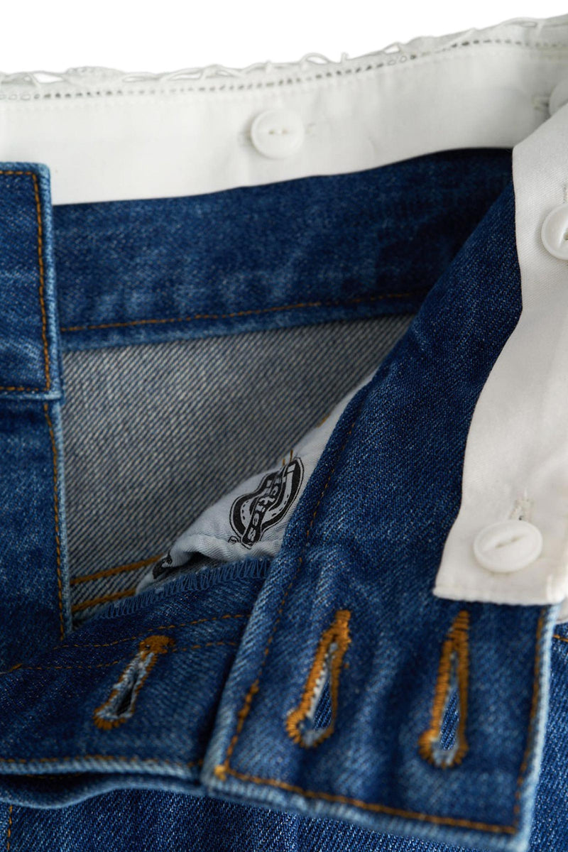 x DICKIES Lace & Denim Pants