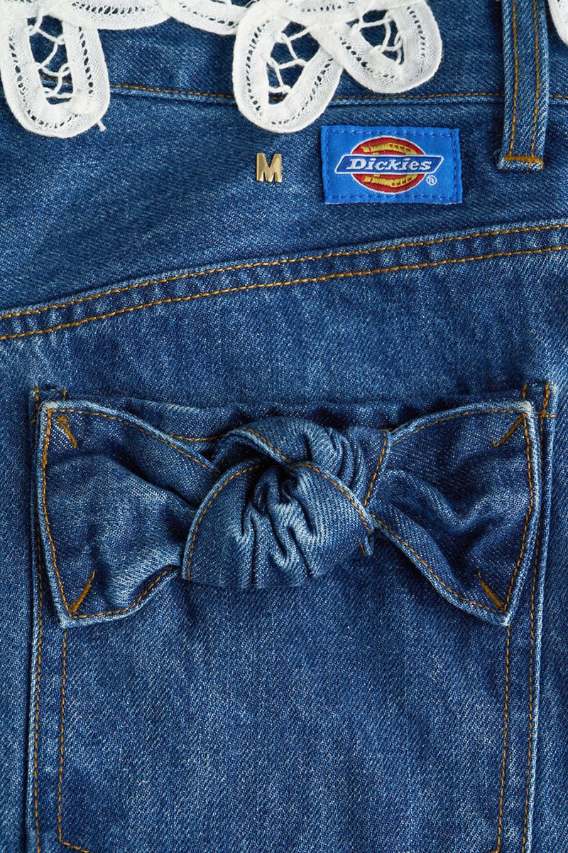 x DICKIES Lace & Denim Pants