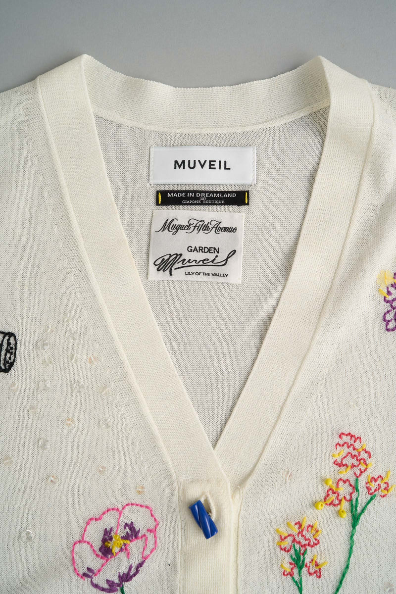 Gardening Embroidery Cardigan