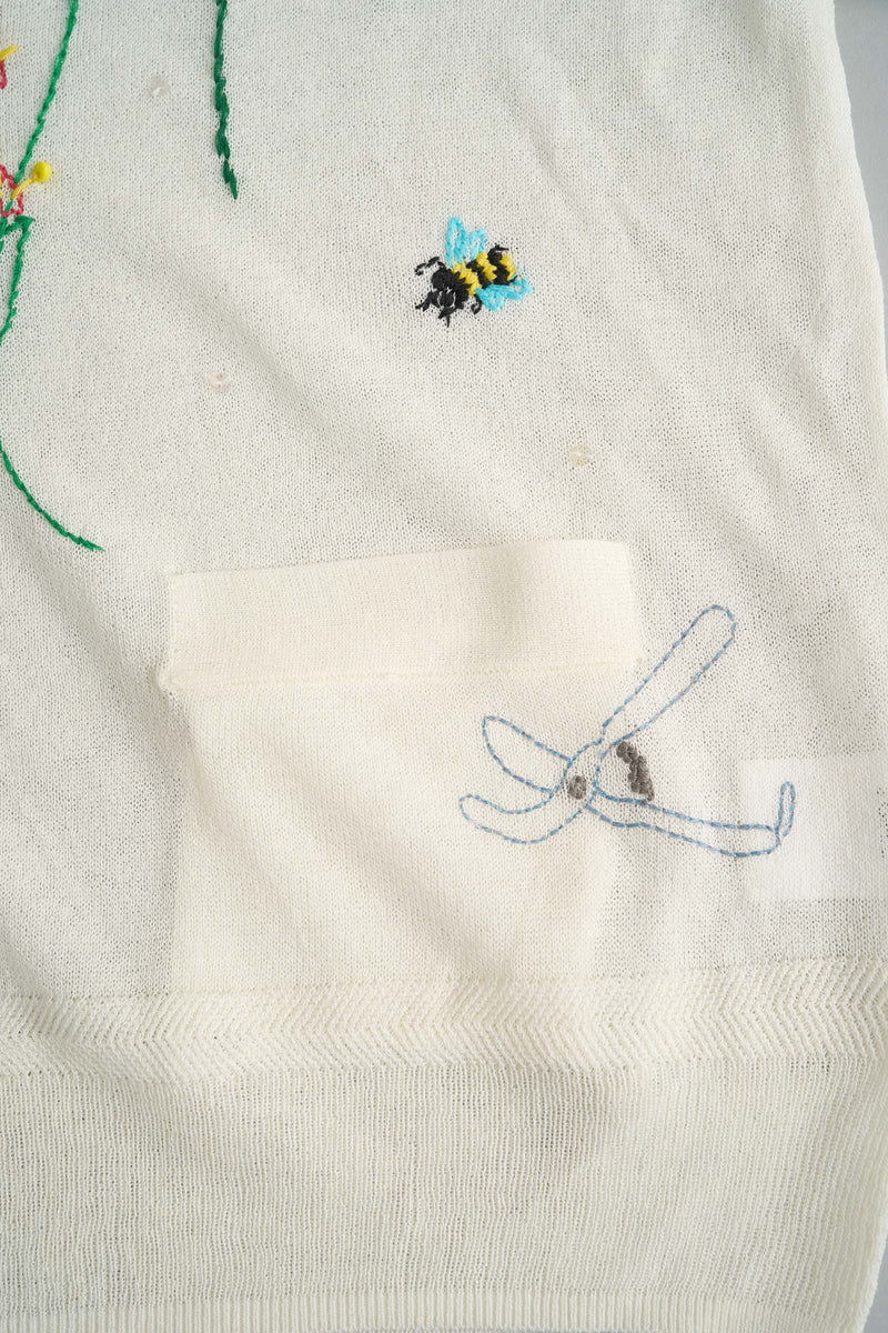 Gardening Embroidery Cardigan