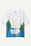 Swan Cotton T-Shirt