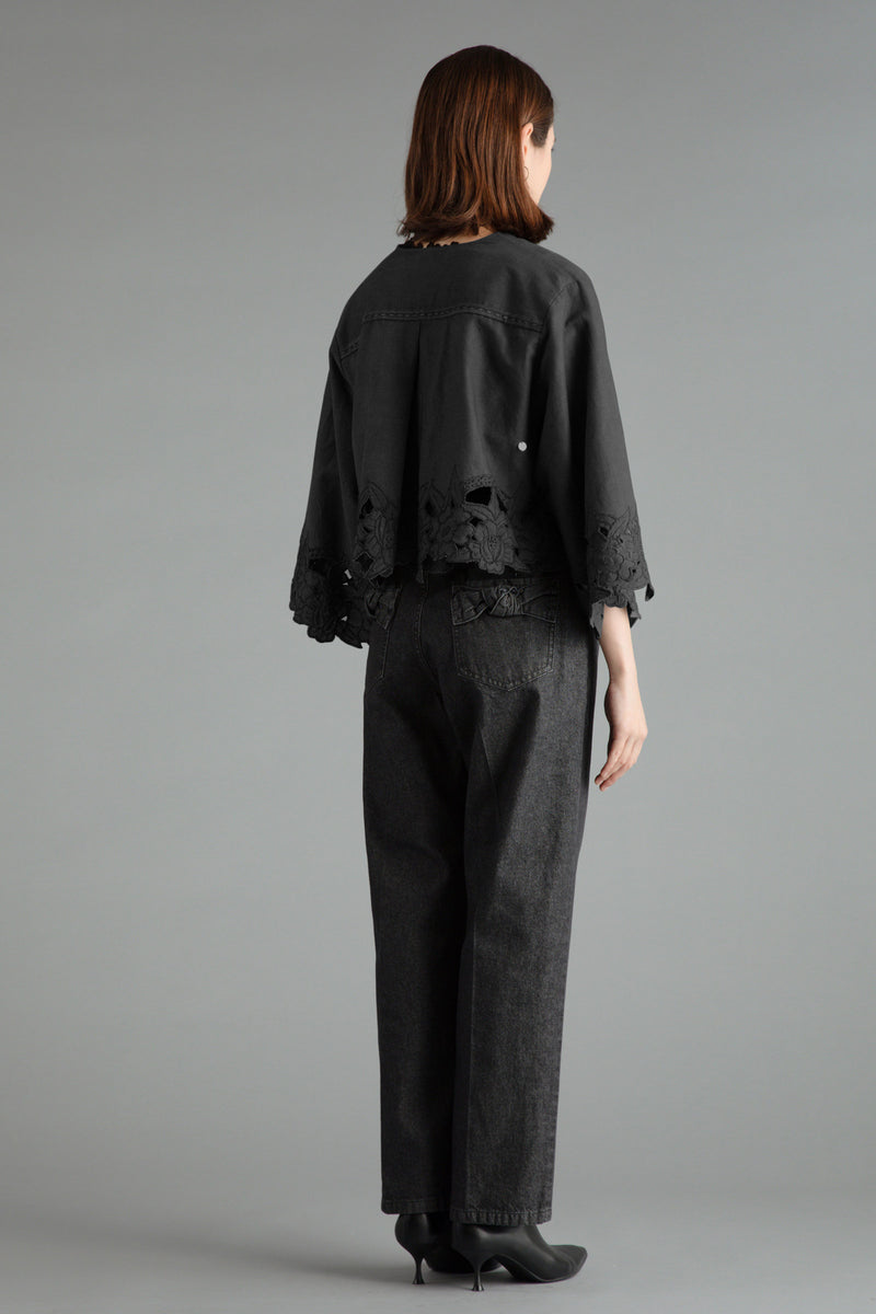 Cotton and Linen Lace Blouse