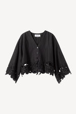 Cotton and Linen Lace Blouse