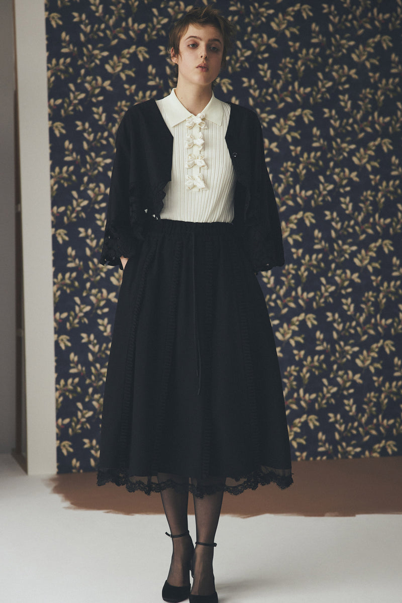 Cotton and Linen Lace Blouse
