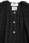 Cotton-Blended Tweed Vest Jacket
