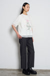Ribbon Cotton Denim Pants