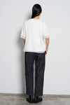 Ribbon Cotton Denim Pants