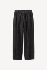 Ribbon Cotton Denim Pants
