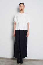 Beaded Wool-Blended Trousers