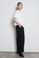 Beaded Wool-Blended Trousers
