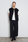 Beaded Wool-Blended Trousers