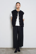 Beaded Wool-Blended Trousers