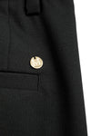 Beaded Wool-Blended Trousers