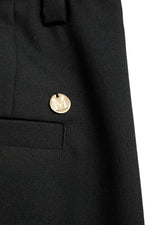 Beaded Wool-Blended Trousers