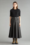 Ribbon Denim Skirt
