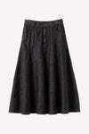 Ribbon Denim Skirt