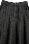Ribbon Denim Skirt