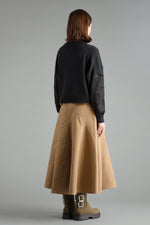 Ribbon Chino Skirt