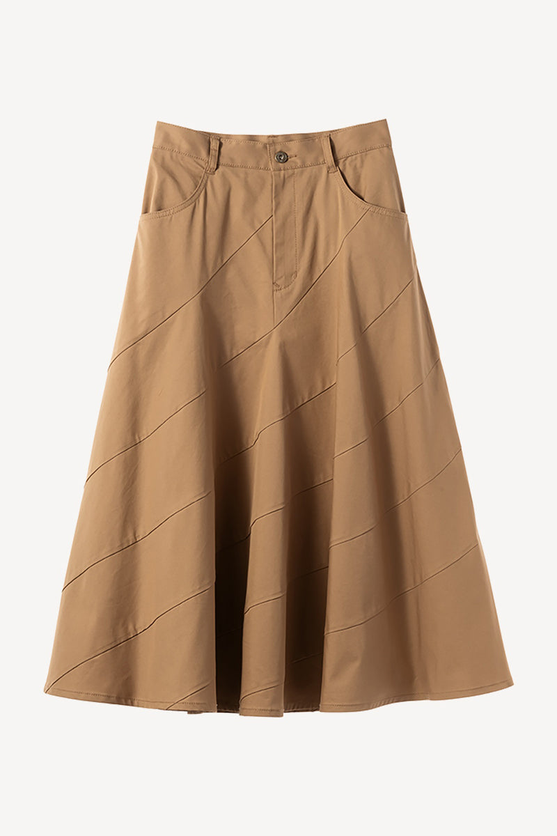 Ribbon Chino Skirt